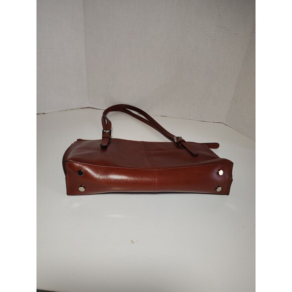 Hobo International Angelica Small Auburn Brown Leather Satchel - Picture 11 of 16